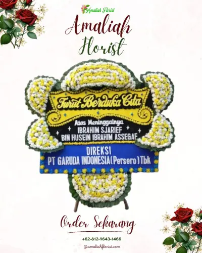 Papan Bunga Duka di Warujaya
