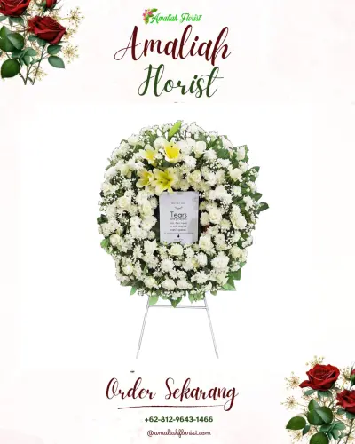 Krans Bunga Duka Cita di Warujaya